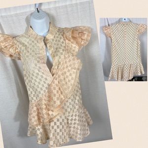🆕 Nude Peach Fancy Top